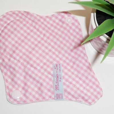 Protège-string lavable VICHY (Mini & discret : 16 cm) - Zéro déchet - PSL - Protège-slip en coton ado fille femme - Hygiène intime féminine