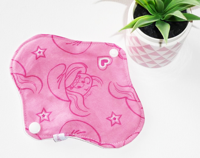 Protège-slip lavable SCHTROUMPFETTE - (MINI, FIN & DISCRET - 17 cm) - Zéro déchet - PSL - Protège-slip en coton ado fille femme - Hygiène intime féminine