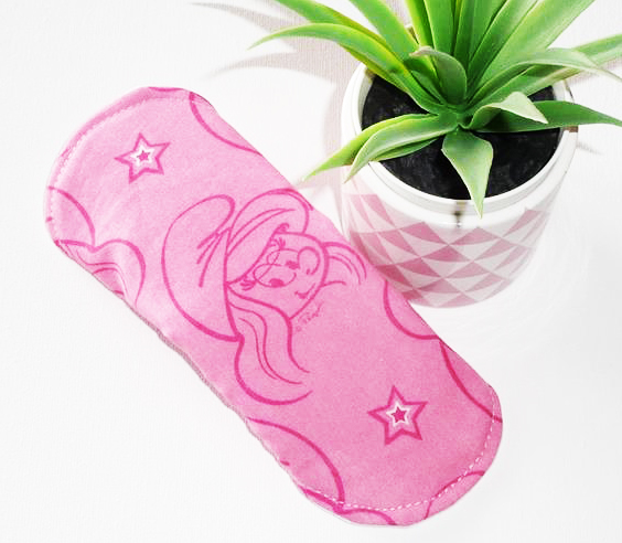 Protège-slip lavable SCHTROUMPFETTE - (MINI, FIN & DISCRET - 17 cm) - Zéro déchet - PSL - Protège-slip en coton ado fille femme - Hygiène intime féminine