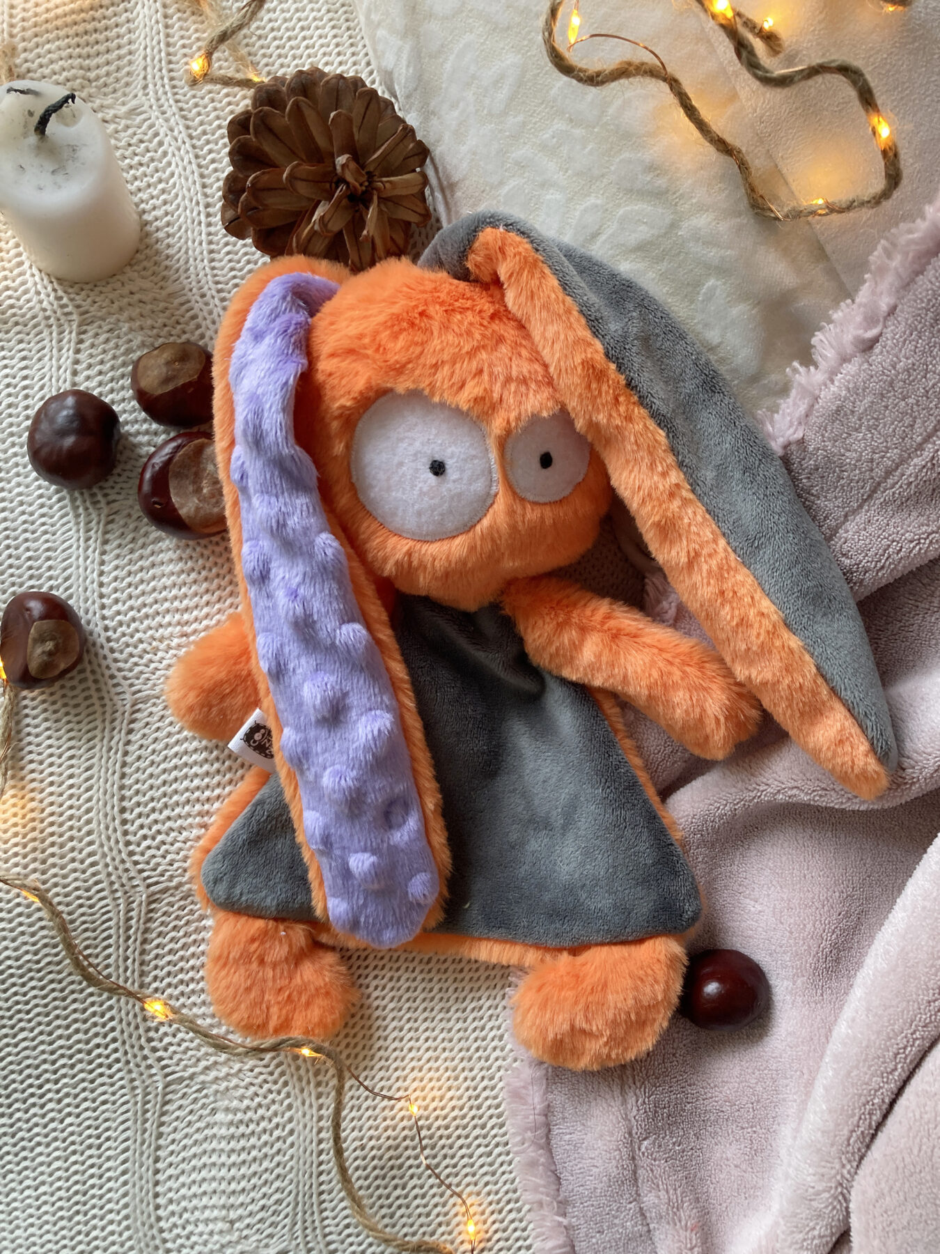 Doudou lapin maxichou Halloween
