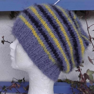 Bonnet Slouchy-Bonnet-Bonnet en laine-Bonnet Femme-Accéssoire bonnet -Tricot fait main-Laine teintée