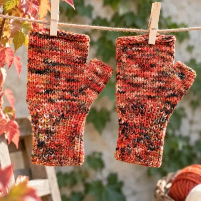 Mitaines-Mitaines en laine- Mitaines en laine teintée à la main-accéssoire hiver-Accéssoire femme-Cadeau