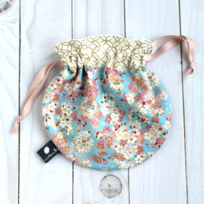 pochette japonaise ronde cordon